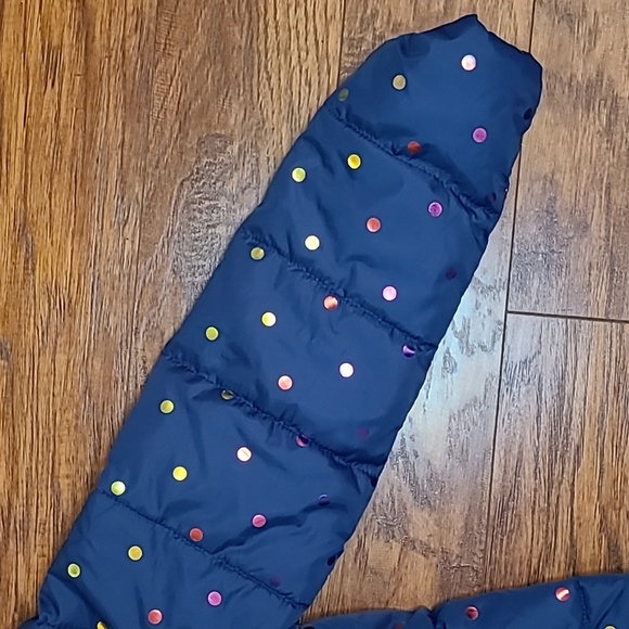 SWISS TECH Girl's Blue Winter Puffer Jacket with Hood - Size Large 10/12 - Picture 6 of 13